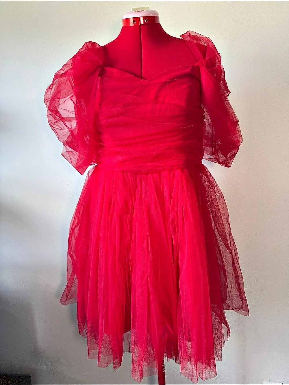 Nasty Gal Tulle Mini Dress in Pink US 6 NWT